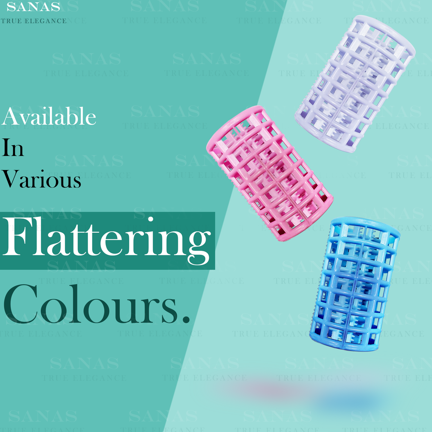 Sanas Self Grip Curler Rollers for Hair - 20Pcs