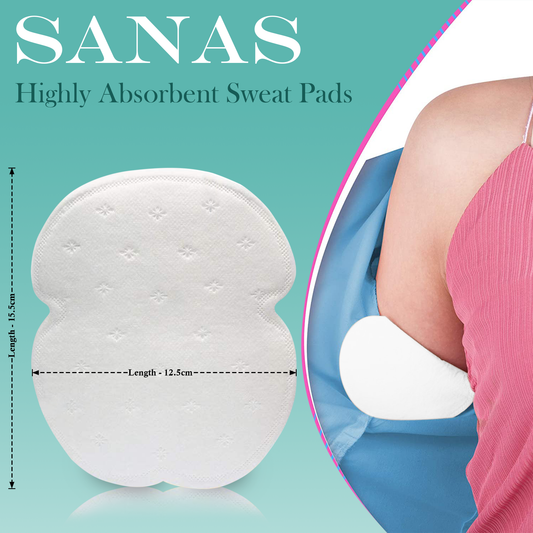 Sanas Disposable Sweat Pads For Underarms - 10Pcs