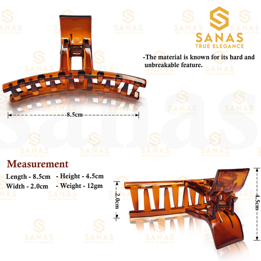 Sanas Hair Clutcher Clips Big T Shape - 4Pcs