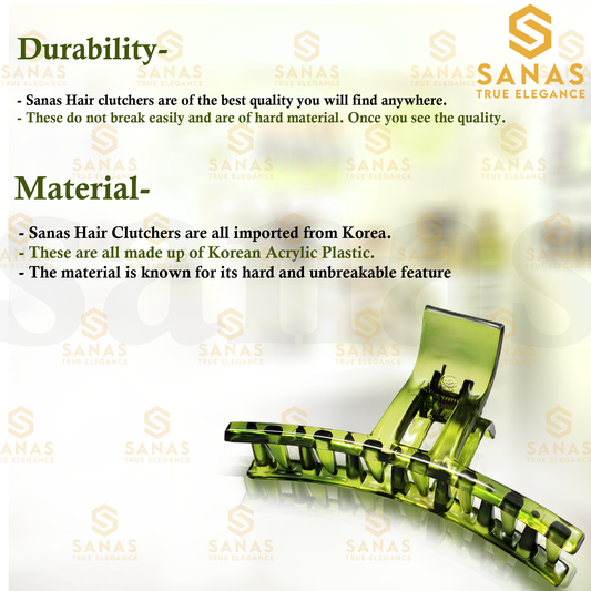 Sanas Hair Clutcher Clips Big T Shape - 4Pcs