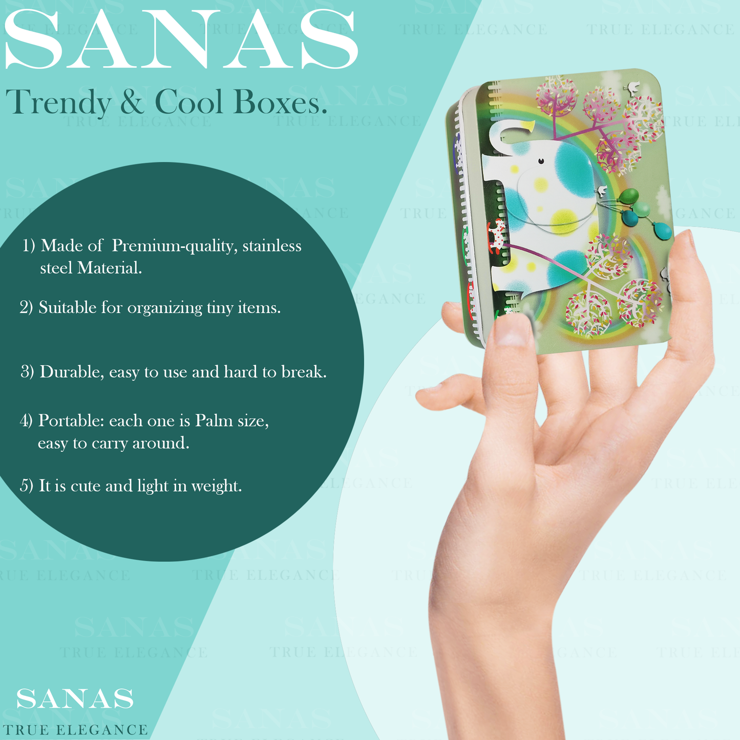 Sanas Small Box For Storage Unicorn Gift Box For Kids - 6Pc