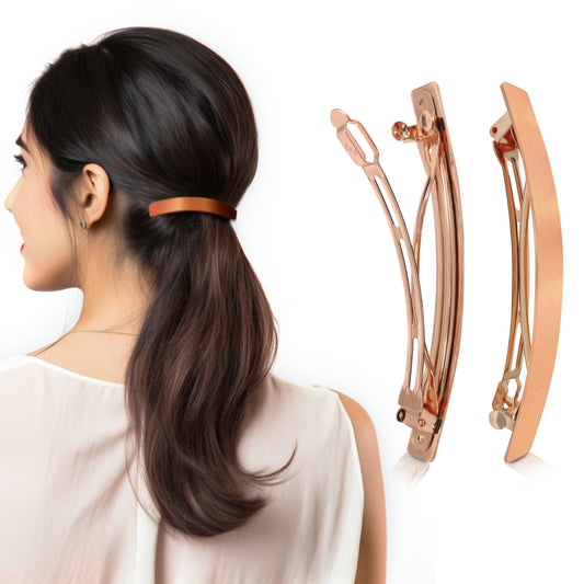 SANAS (1 Pc) Metal Copper Hair Clip Hair Accessories for Women and Girls (1 Pc)