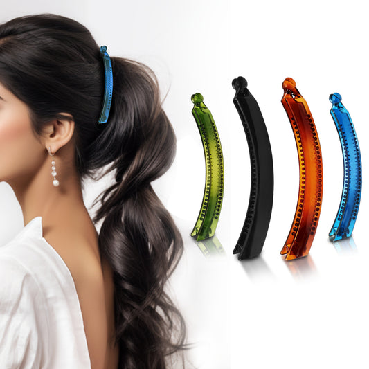 Sanas Korean Hair Accessories Banana Clips - 4Pcs