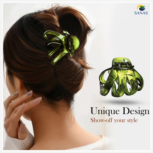 "Women’s multicolor octopus-style hair clips – Sanas pack of 2