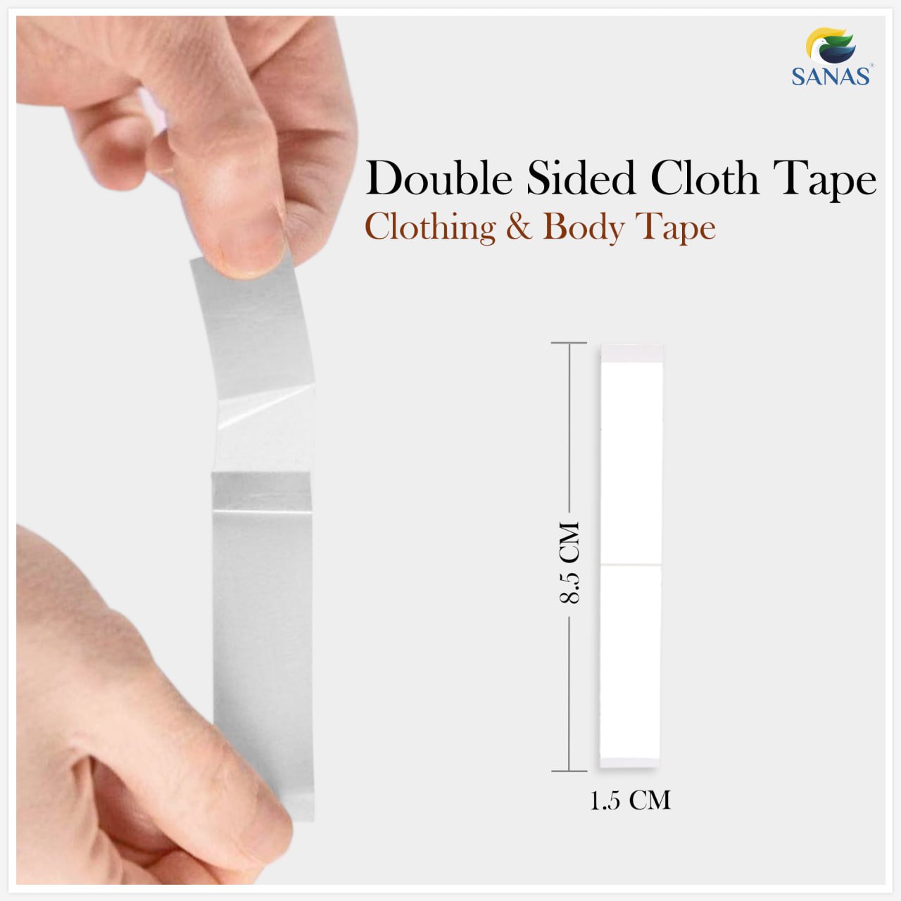 Sanas Body Tape To Stick Clothes Fashion Tape For Women Double Sided Tape For Dress Invisible Tape For Clothes (252 Strips)