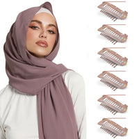 Hair Extension Clips For Dupatta, Hijab - Brown