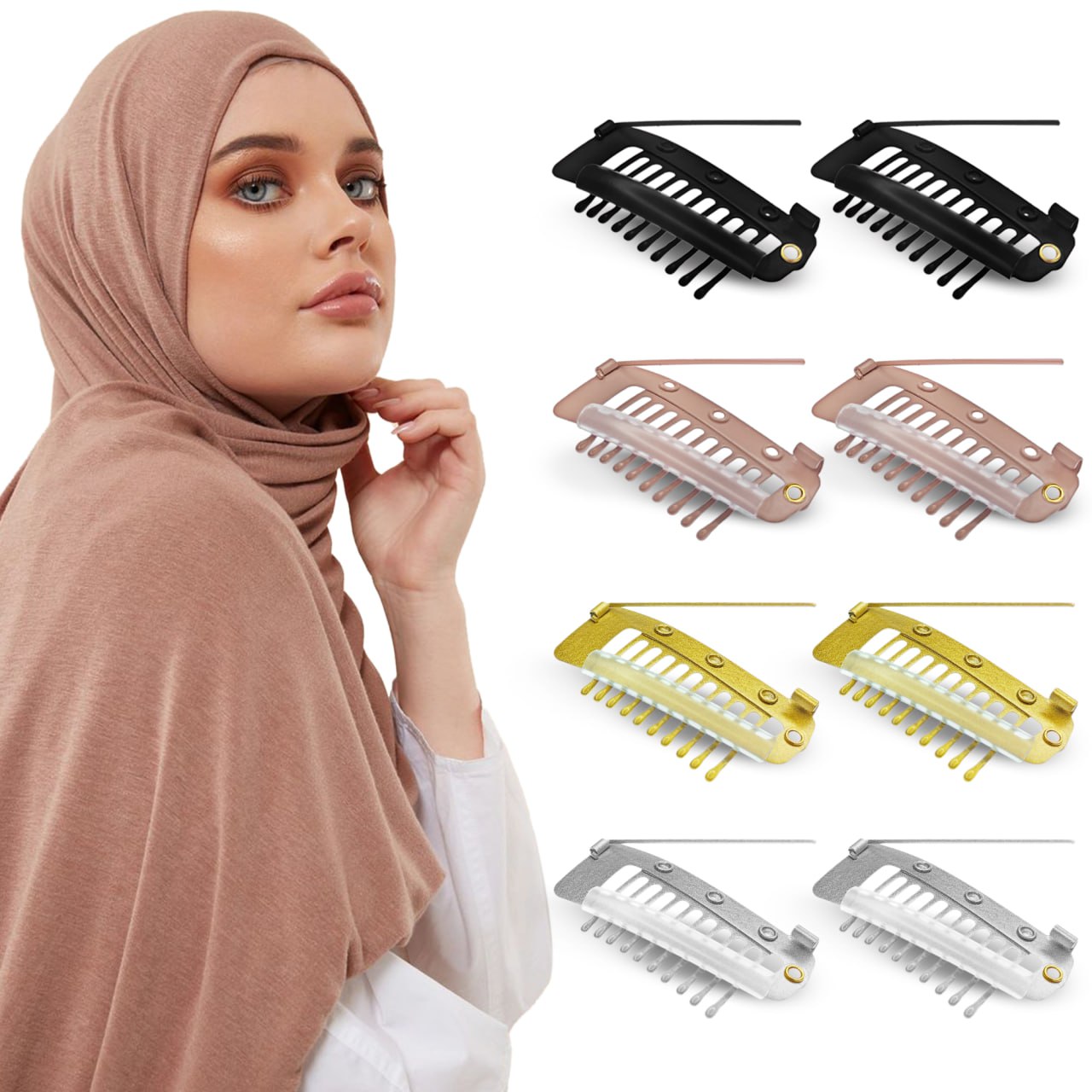 8 Pcs Hair Extension Clips