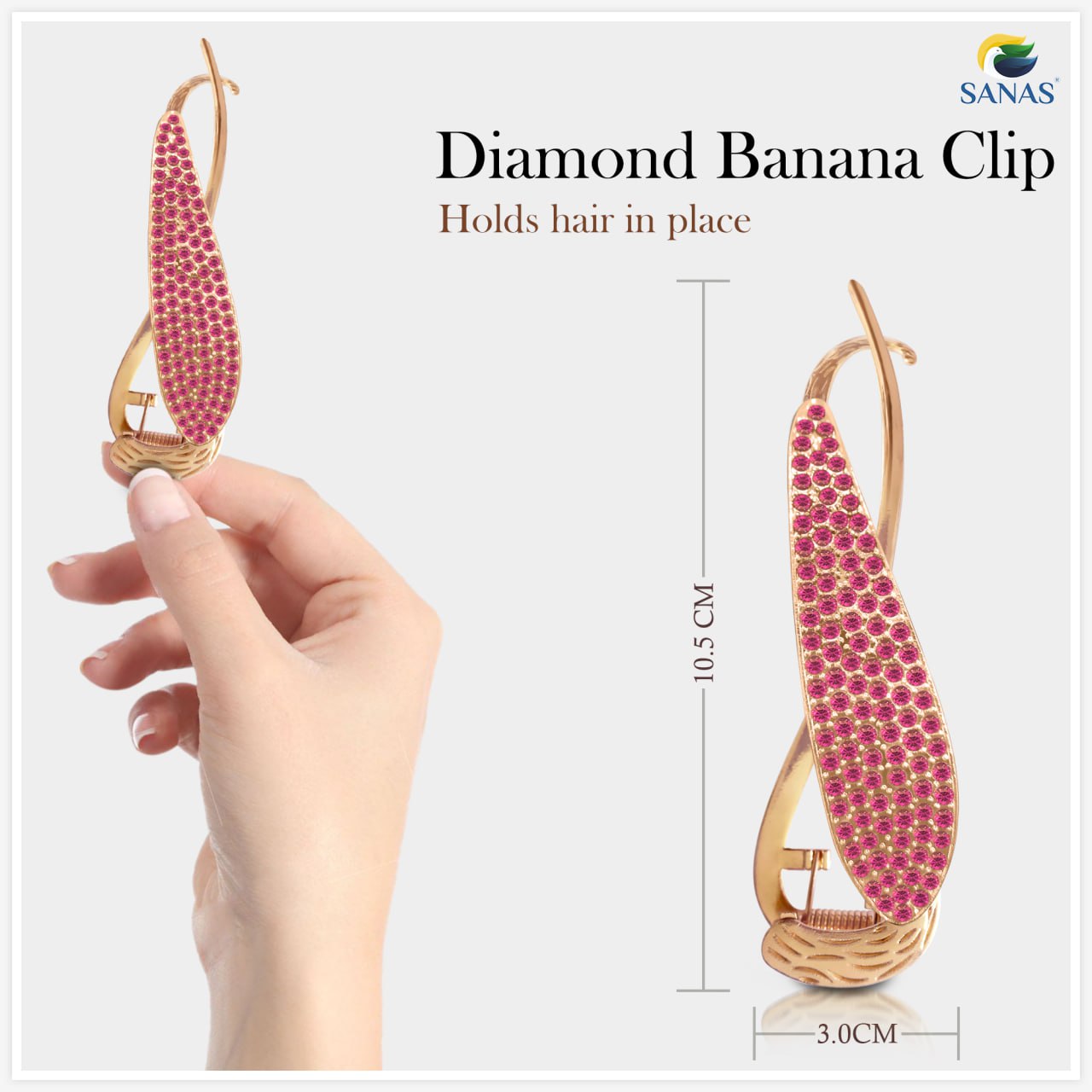 Banana Metal Hair Clip
