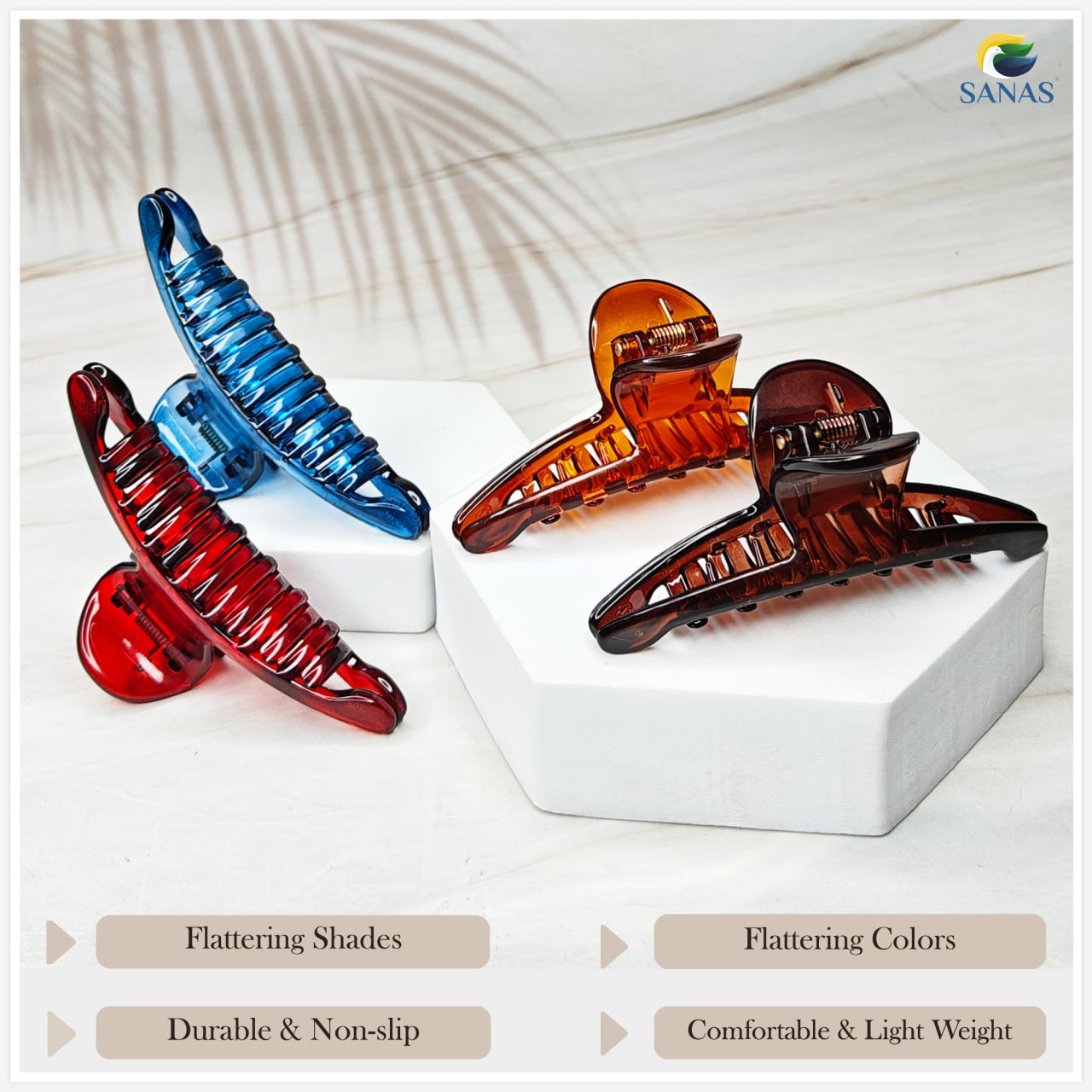 Multicolor Butterfly Hair Clips For Women