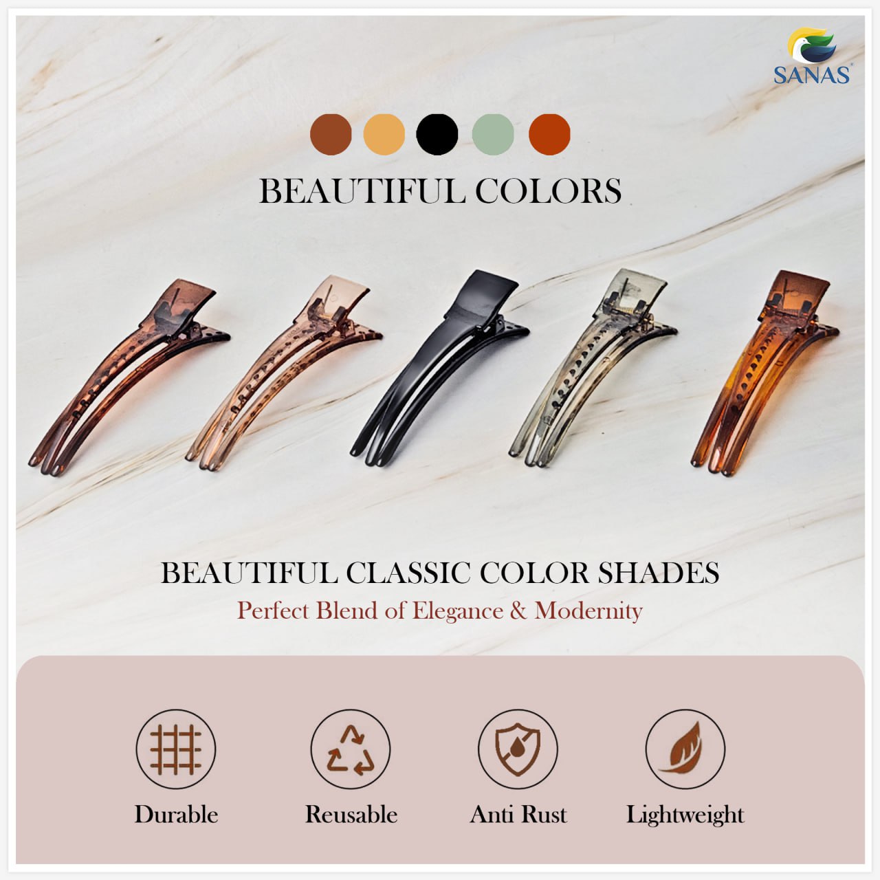 Claw Banana Hair Clips