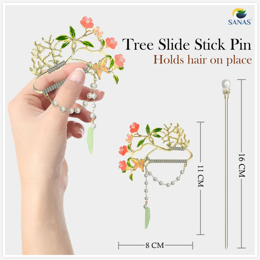 Tassel & Flower Hair Clips