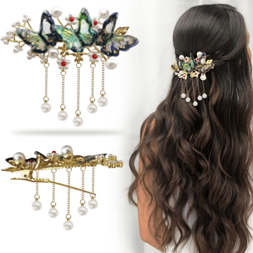 Resin Butterfly Hair Clip