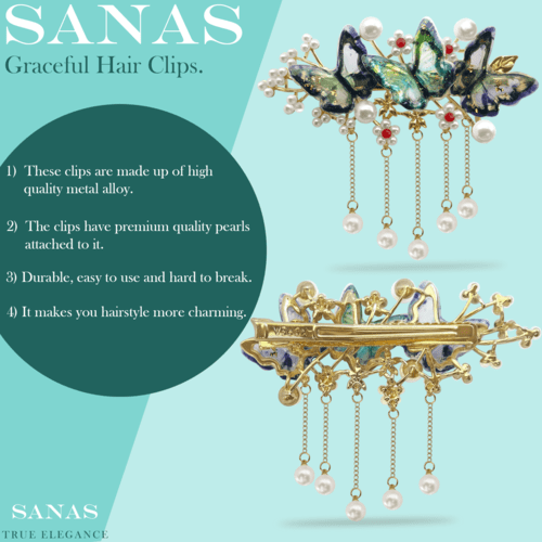 Resin Butterfly Hair Clip