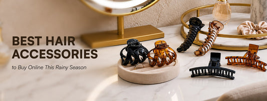 Best hair accessories for rainy season including claw clips and butterfly clips for women