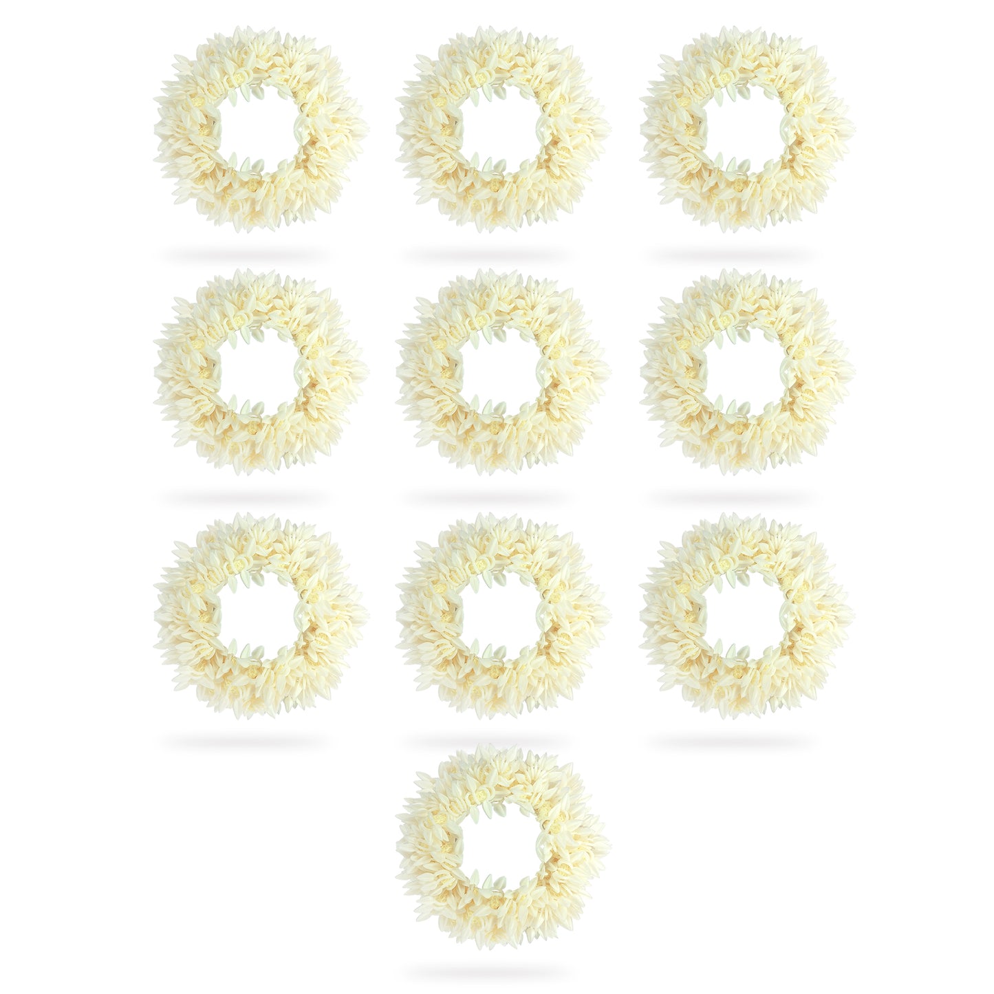 Sanas Artificial Gajra For Hair Bun (10Pcs)