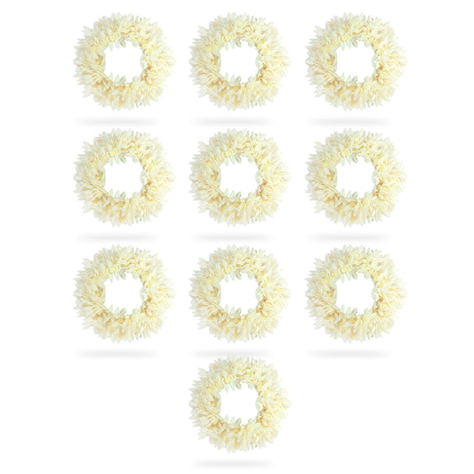 Sanas Artificial Gajra For Hair Bun (10Pcs)