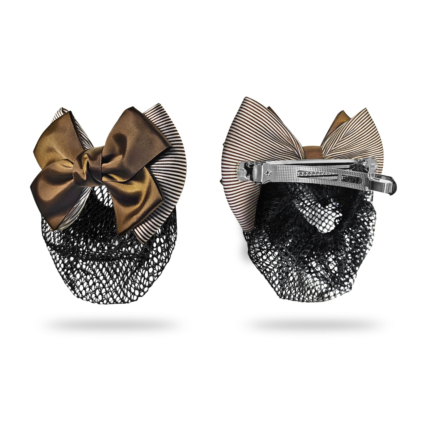 Sanas hair clip juda net brown for women (1Pc)