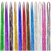 Sanas Glitter Hair Extensions Tinsel - 12Pcs