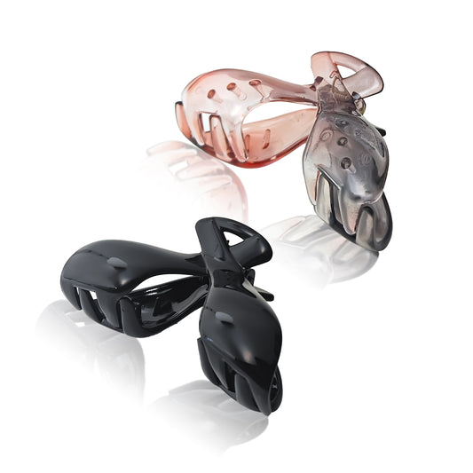 SANAS (2 Pcs) Hair Claw Clips Aesthetic Stylish Fashion Hair Accessories for Women and Girls Dual Everyday Shades (2 Pcs)
