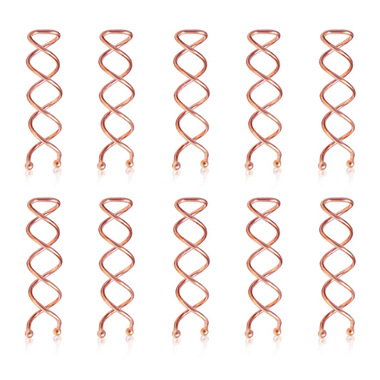 Sanas Spiral Hair Cips Copper 10 pcs