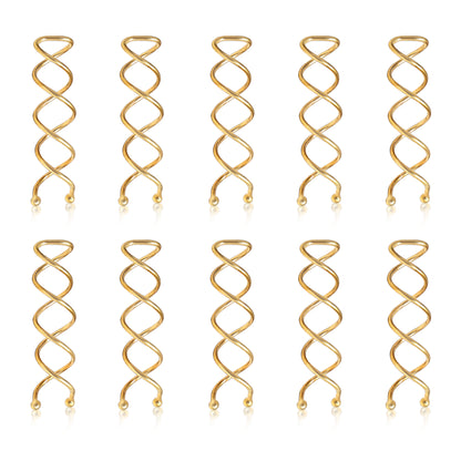 Sanas Spiral Hair Pins Golden 10 Pcs