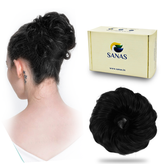 Synthetic Hair Bun Extension