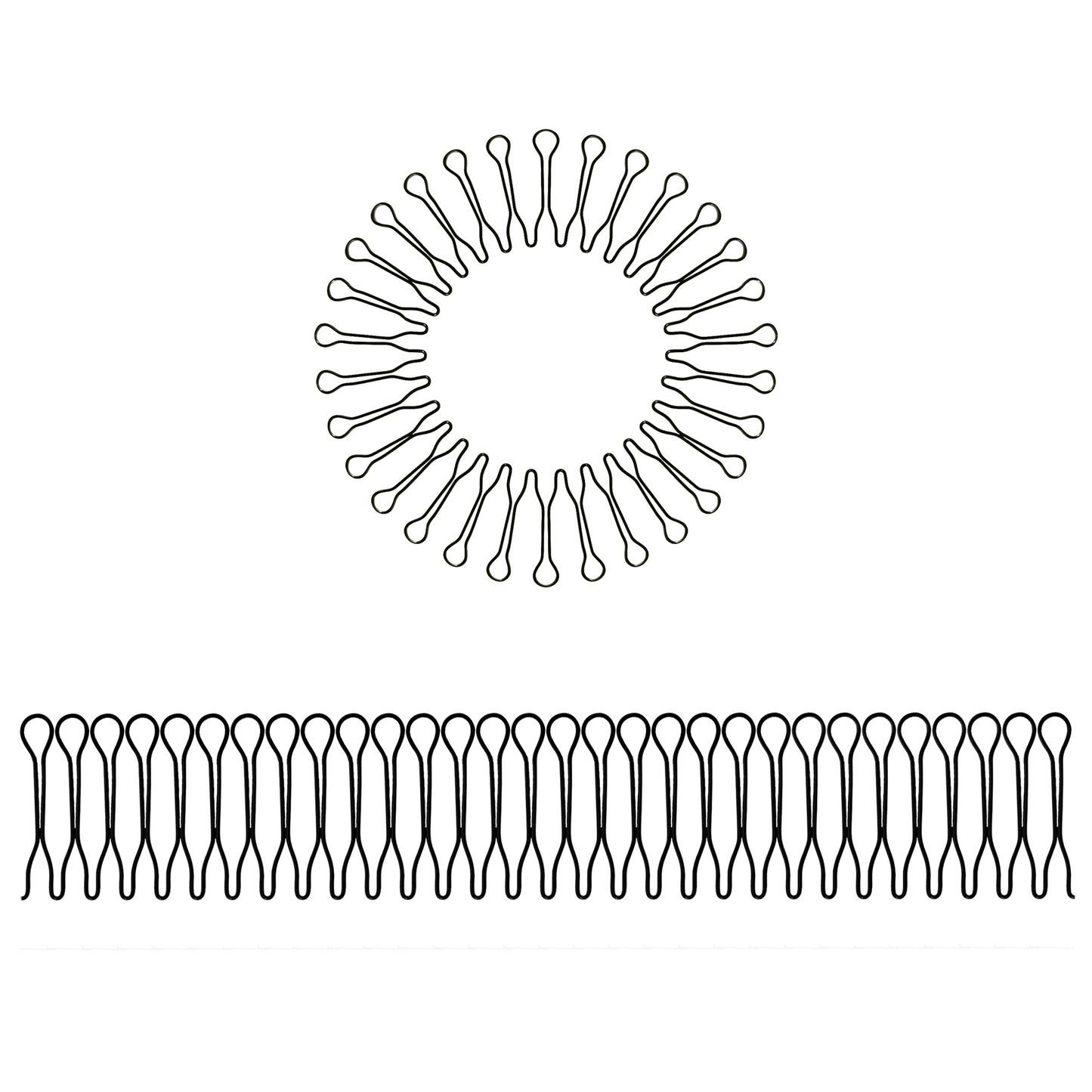 Sanas Invisible Fringe Roll Hair Belt - 4Pcs
