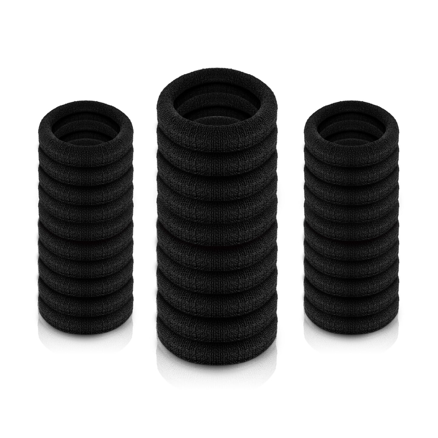 black rubber hair bands for women