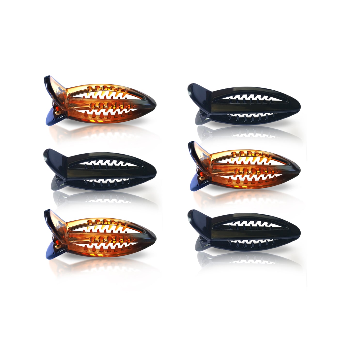 Sanas Korean Hair Accessories Banana Clips - 6Pcs