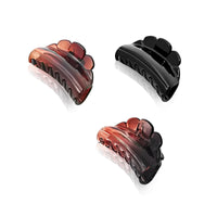 SANAS (3 Pcs) Small Hair Claw Clips Stylish Aesthetic Clutchers Cute Hair Accessories for Women and Girls Versatile 3 Shades (3 Pcs)