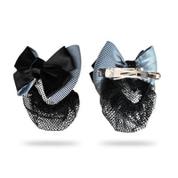 Sanas Blue Barrette Bow Net (Navy Blue) 1 Pc
