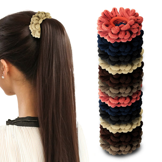 Sanas Crochet Scrunchies Hair Band - 12Pcs