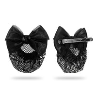 SANAS (1 Pc) Hair Clip Juda Net Fancy Barrette Hair Clips Hair Accessories for Women Attractive Black Mesh (1 Pc)