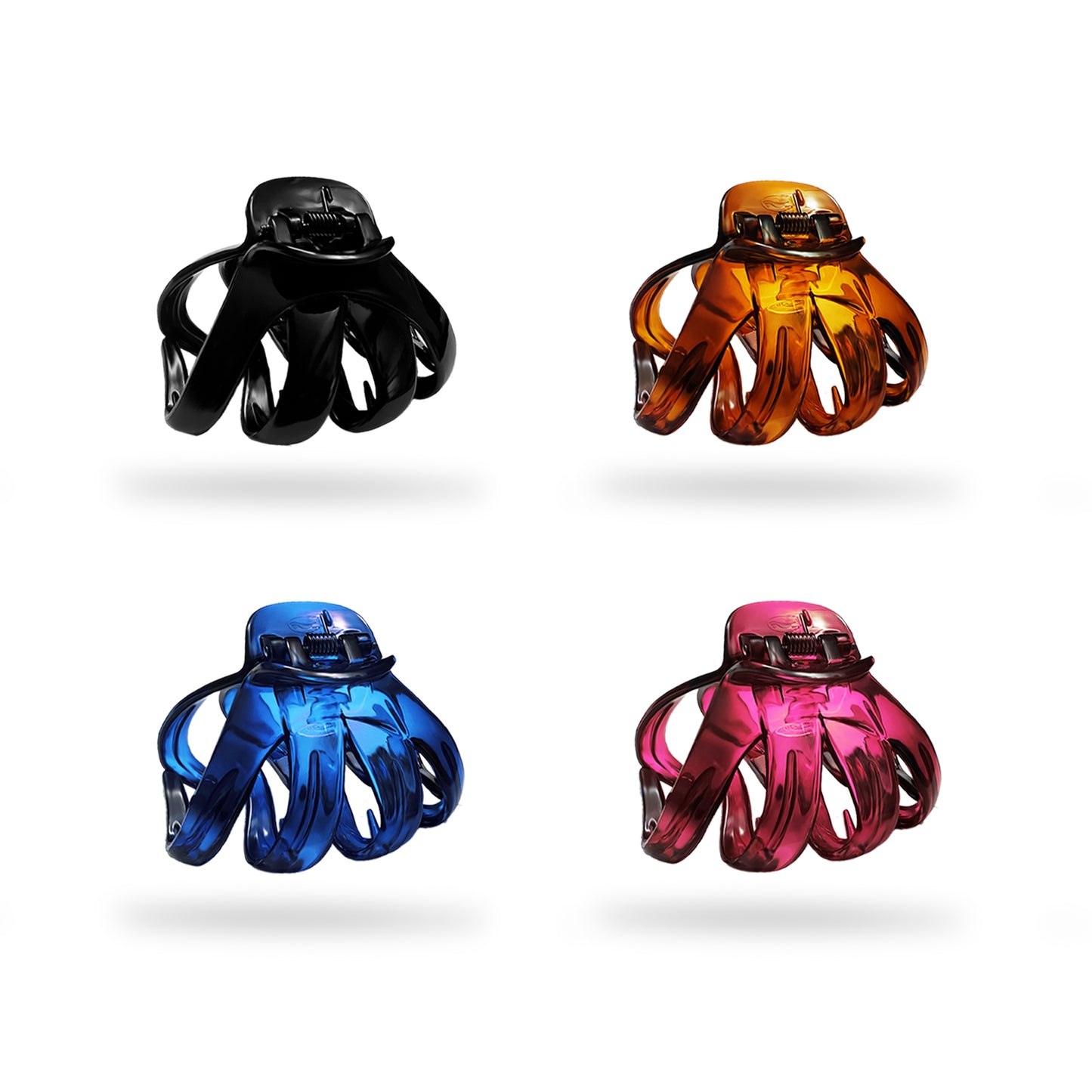 Sanas acrylic hair claw clips for women 4 piece set