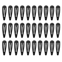 SANAS black tic tac hair clips 30pcs snap hair clips for women