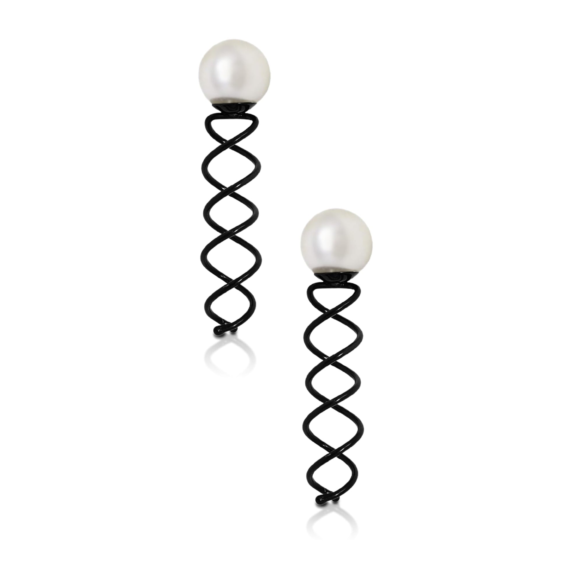 Spiral Pearl Hair Pins