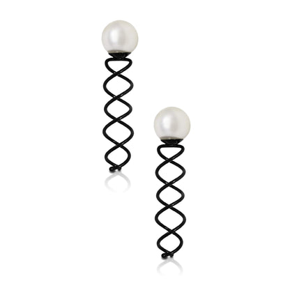 Spiral Pearl Hair Pins