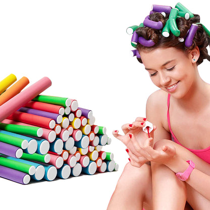 Sanas Heatless Curler For Hair Women Flexi Rods - 20-Piece