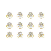 Sanas Pearl Spring Bun Pins – Easy Hair Bun Styling Accessories for Women – 12 Pcs