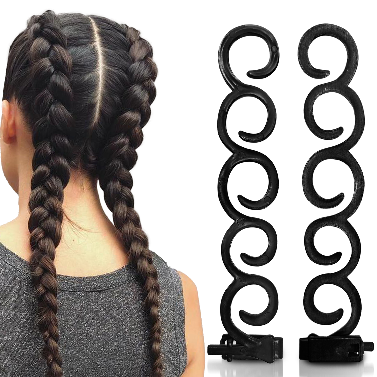 Sanas Spider Hair Braider Hair Styling Tool - 2Pcs