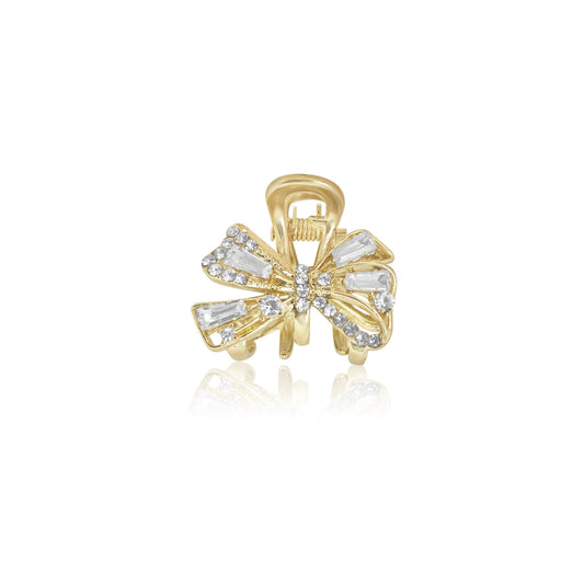 Sanas Tiny Crystal Knot Hair Clip For Women 1 Pc