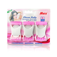 Sanas Women's Disposable Plastic Hair Razor & Bikini Shaving Razor For Women- Pack Of 1 (6 Pcs)B08CC7NPJ5