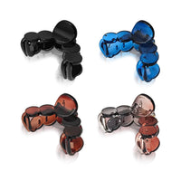 SANAS (4 Pcs) Stylish Small Hair Claw Clips Aesthetic Cute Hair Accessories for Women and Girls Versatile 4 Shades (4 Pcs)