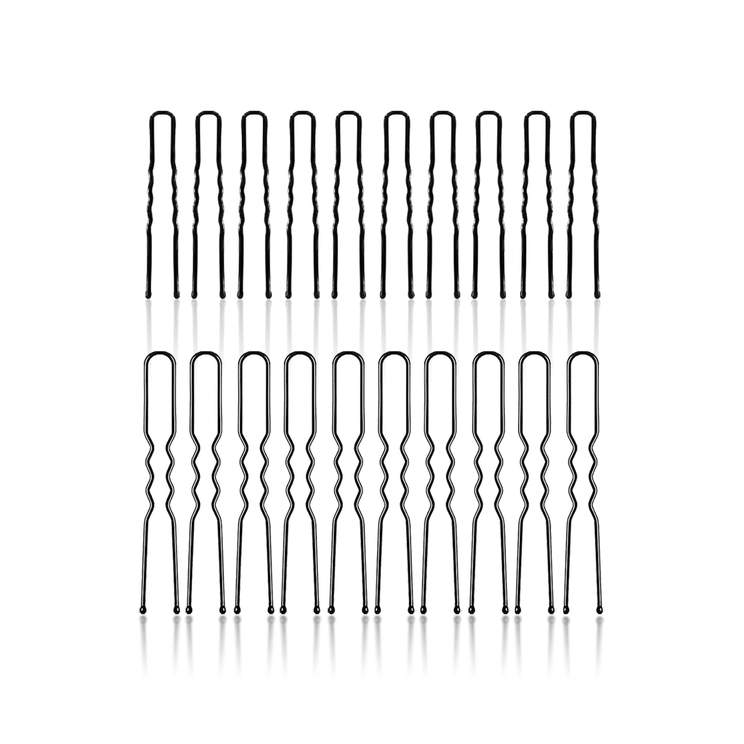 SANAS black U shape bobby pins for women strong hold hair styling