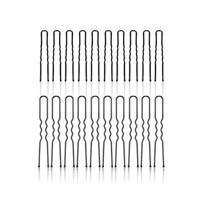 SANAS black U shape bobby pins for women strong hold hair styling