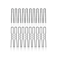 SANAS black U shape bobby pins for women strong hold hair styling