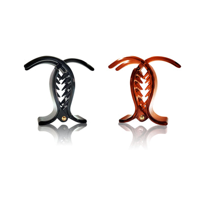 SANAS (2 Pcs) Small Hair Clip 4T Brown Hair Accessories for Women and Girls (2 Pcs)