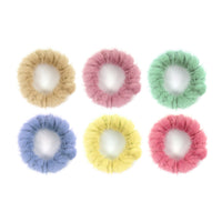 Sanas furry hair scrunchies for women