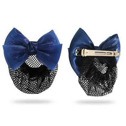 Sanas Hair Clip Juda Net For Women Shiny Blue Mesh Pattern (1Pc)