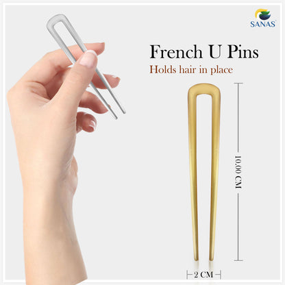 Sanas Hair Fork U Pin - 4Pcs